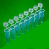 8-Strip Thin Wall PCR Tube with Individually Attached Optically Clear Flat Cap