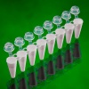 8-Strip Thin Wall Low Profile PCR Tube with Individually Attached Optically Clear Flat Cap
