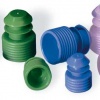 Flange Plug Cap for 12mm Tubes, Yellow
