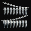 8 Strip Tubes c/w Attached 8-Strip Domed Caps