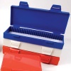 Heavy Duty 50 Place Slide Storage Box, White - 4/Pk.