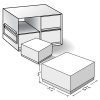 Upright Freezer Racks for 3 Inch Boxes