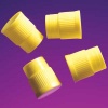 Yellow Hollow Bottom Plug Caps