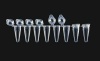 8 Strip <b>CLEAR</b> Tubes with Thinner 0.20mm Walls