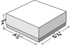 2" High Cardboard Storage Box with Lid