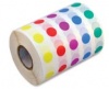 Cryo Label Rolls of 9.5 mm Dots for 0.5-1.5 ml Tubes, Assorted Colours, 5,000 Dots/Roll, Each