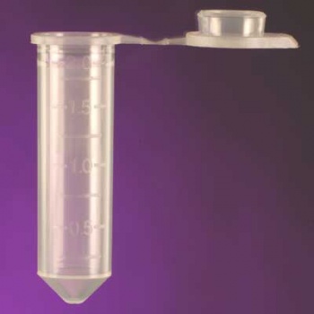 2.0ml Natural Microtube, Flat Top, Graduated, Frosted, P.P.