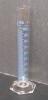 Glass 10ml Graduated Cylinder w. Hex Base & Pourout
