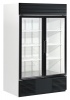 Double Swinging Glass Door, Bottom Mount Refrigerator