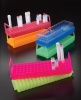 80 place 10 & 12 mm Tube Rack, PP, Pink, 10/pk