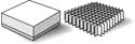 2" H Carboard Box w. Lid & 100 Place Divider