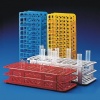 40 Place Snap-N-Rack Test Tube Rack for 20/21mm Tubes White, PP, Autoclavable, Stackable, Each
