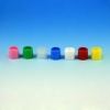 Screw Cap for Sample Tubes with External Threads, Red, Lip Seal, PP, Blue, Non Sterile, Bulk, 1000/p