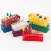 40 Place Wireless Tube Rack for 15mL Conical Tubes, Green, Reinforced Nylon, Fits 15mL Conicals, Eac