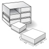 Upright Freezer Racks for 2 Inch Boxes