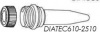 0.5 ml DiaTEC Screw Cap Microtube, Conical Base, Caps Included, 500/pk