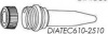 0.5 ml DiaTEC Screw Cap Microtube, Conical Base, Caps Included, 500/pk