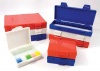 Heavy Duty 100 Place Slide Storage Box, White - 4/Pk.
