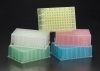 96 Place BioBlock Deep Well, Round Bottom Plate with 1.2 ml Capacity, PP, Blue, Non Sterile, Bulk