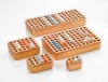 30 Place Chillblock Profile Fit Snap Cap Microtube Rack for 1.5 & 2.0 ml tubes, 11.4 x 9.6 x 3.2 cm,