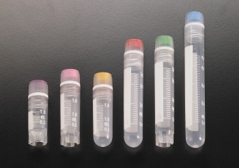 4.0 ml CryoVial with Internal Thread Cap, Silicone Washer & Skirted Base, Printed Graduations, Writi