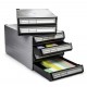 Modular Storage Drawer, Stackable up to 2 m high, Gray, Non-Sterile, Bulk, 12/pk